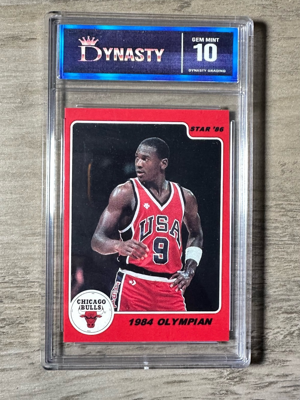 Michael Jordan 1985 Star #3 Gem Mint 10 Novelty Basketball Card.